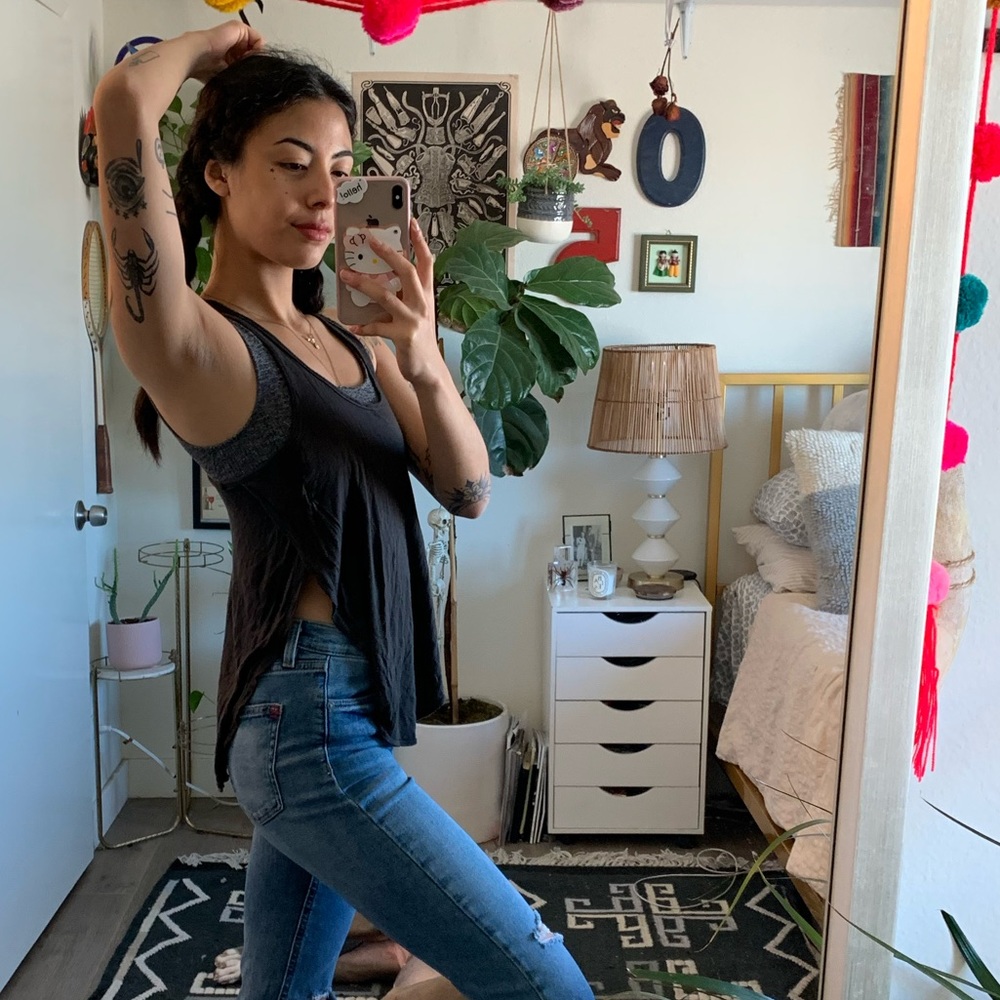 Free people split side silo tank